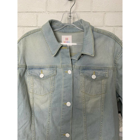 Lularoe Denim Jean Jacket Womens L Large Jaxon - Picture 2 of 7